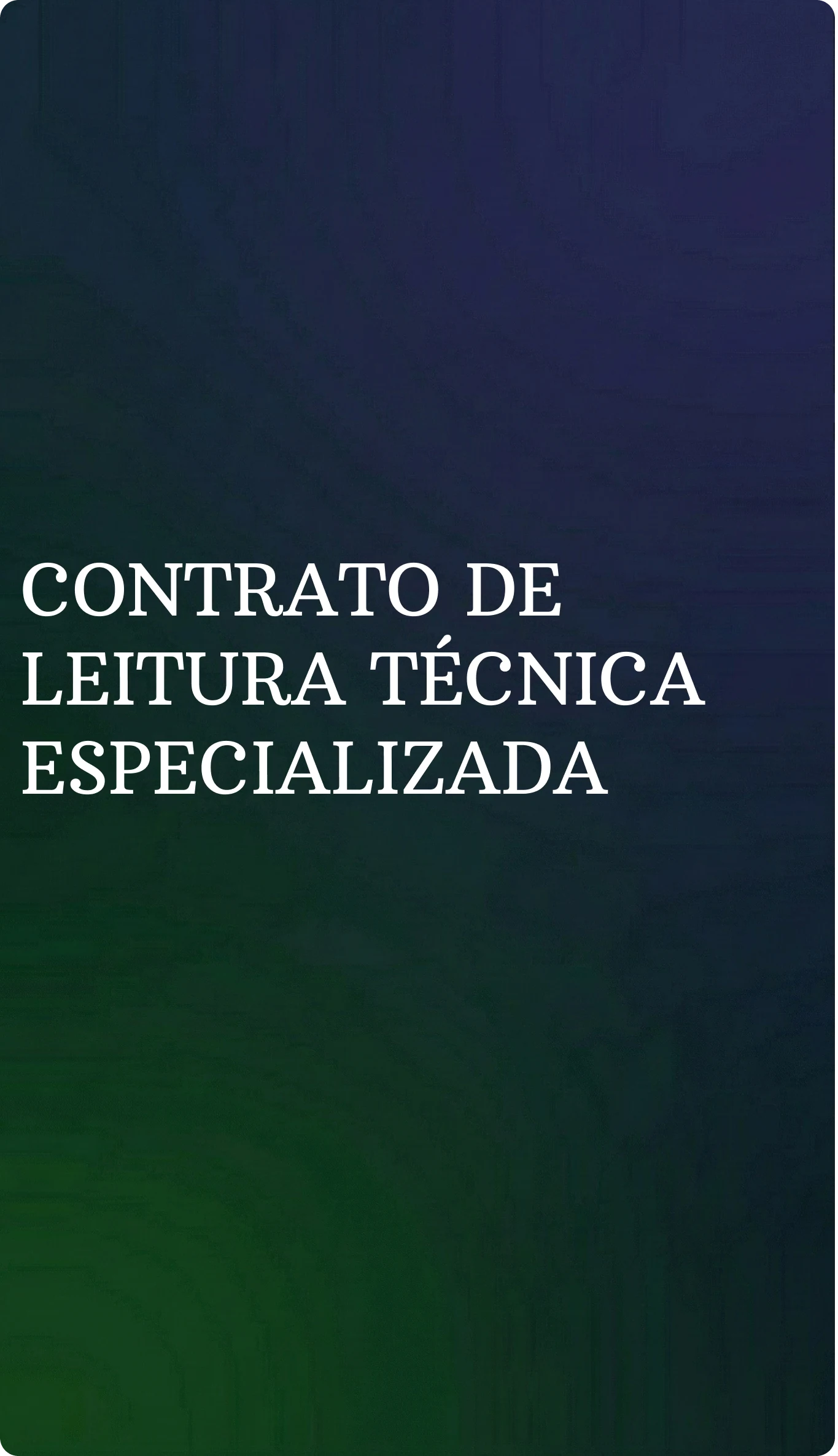 Contrato de Leitura Técnica Especializada