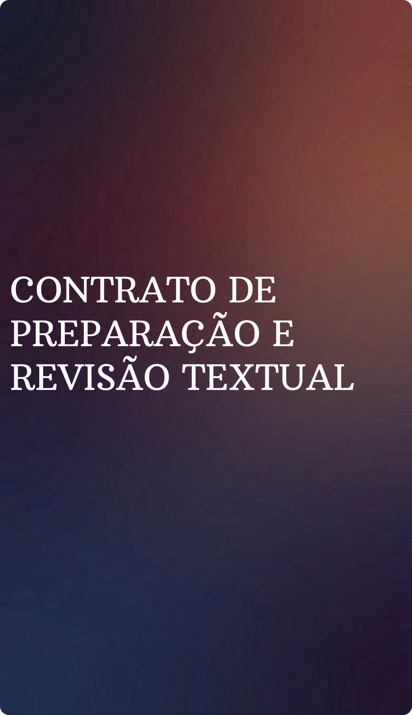 Contrato de Preparação e Revisão Textual
